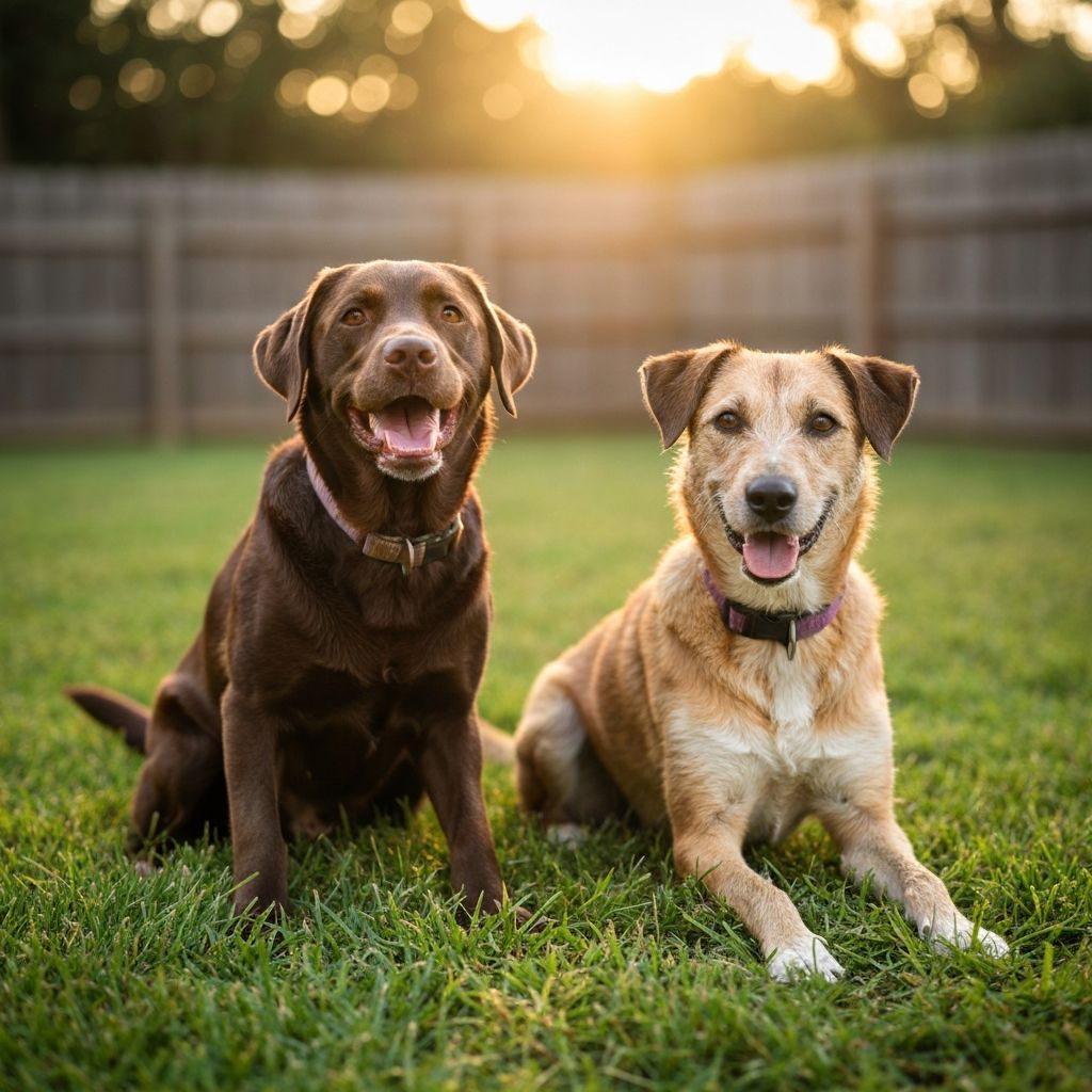 Happy rescued dogs at The Big Fix